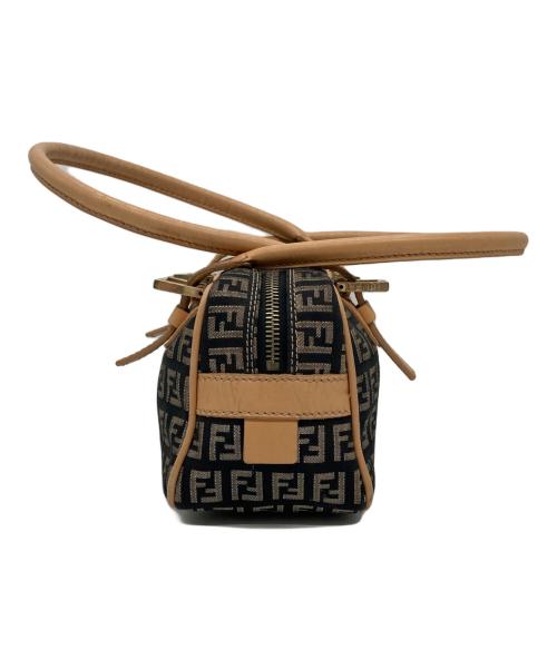 FENDI（フェンディ）FENDI (フェンディ) ズッカ柄 ミニボストンバッグ ブラックの古着・服飾アイテム