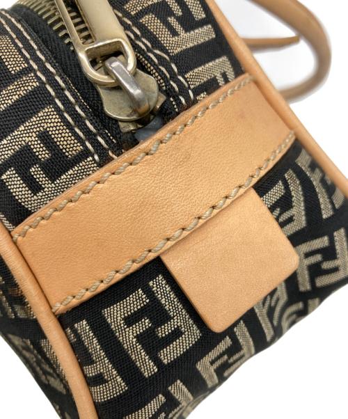 FENDI（フェンディ）FENDI (フェンディ) ズッカ柄 ミニボストンバッグ ブラックの古着・服飾アイテム