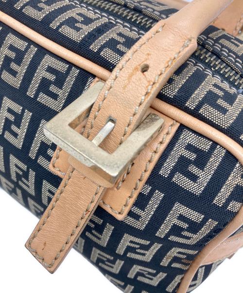 FENDI（フェンディ）FENDI (フェンディ) ズッカ柄 ミニボストンバッグ ブラックの古着・服飾アイテム