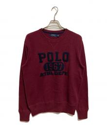 POLO RALPH LAUREN（ポロ・ラルフローレン）の古着「ロゴニット」｜レッド