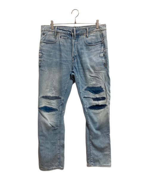 G-STAR RAW（ジースターロゥ）G-STAR RAW (ジースターロゥ) D-Staq Tapered-Restored Jeans ブルー サイズ: 86cm (W34)の古着・服飾アイテム