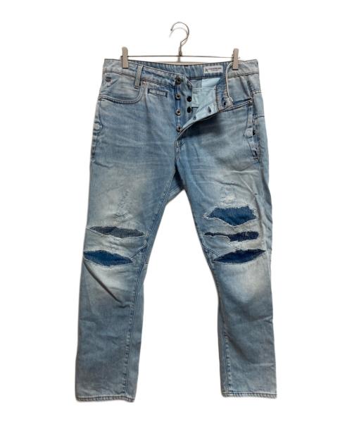 G-STAR RAW（ジースターロゥ）G-STAR RAW (ジースターロゥ) D-Staq Tapered-Restored Jeans ブルー サイズ: 86cm (W34)の古着・服飾アイテム