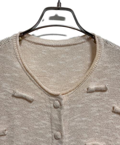 HaaT（ハート）Haat (ハート) ミックスボーダーカーディガン ベージュ サイズ:2の古着・服飾アイテム
