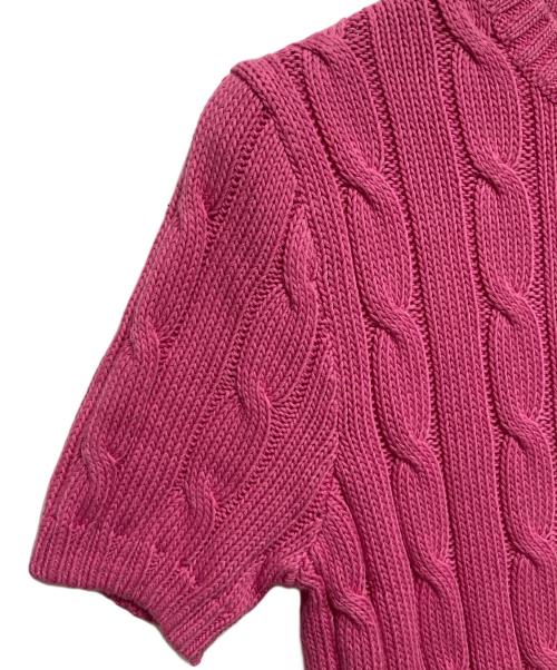 POLO RALPH LAUREN（ポロ・ラルフローレン）POLO RALPH LAUREN (ポロ・ラルフローレン) ケーブルニット ピンク サイズ:S 未使用品の古着・服飾アイテム