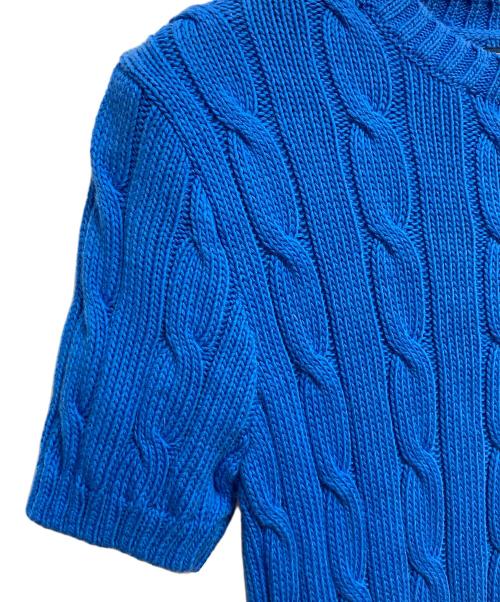 POLO RALPH LAUREN（ポロ・ラルフローレン）POLO RALPH LAUREN (ポロ・ラルフローレン) ケーブルニット ブルー サイズ:Sの古着・服飾アイテム