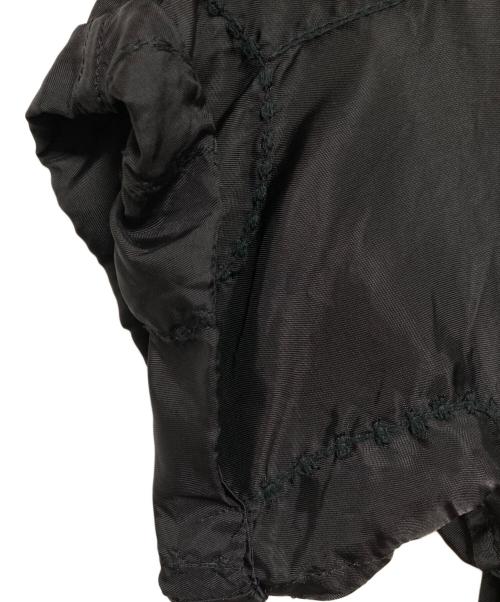 Y's（ワイズ）Y's (ワイズ) ステッチデザインキュプラドレスワンピース ブラック サイズ:2の古着・服飾アイテム