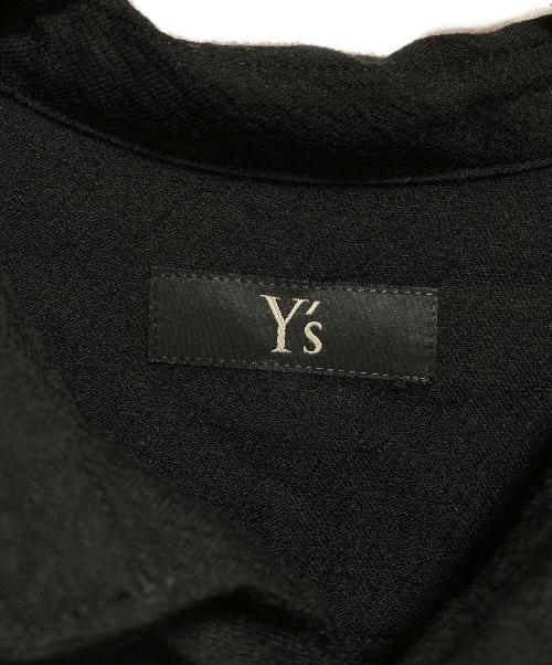 Y's（ワイズ）Y's (ワイズ) ウール刺繍シャツワンピース ブラック サイズ:2の古着・服飾アイテム