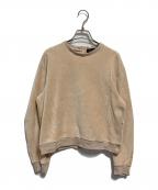 DRAWERドゥロワー）の古着「RESORT1 バックジップクルーロングスリーブ」｜ベージュ