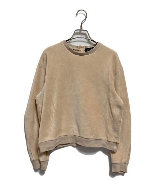 DRAWER（ドゥロワー）Drawer (ドゥロワー) RESORT1 バックジップクルーロングスリーブ ベージュ サイズ:FREEの古着・服飾アイテム