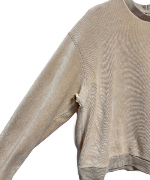 DRAWER（ドゥロワー）Drawer (ドゥロワー) RESORT1 バックジップクルーロングスリーブ ベージュ サイズ:FREEの古着・服飾アイテム