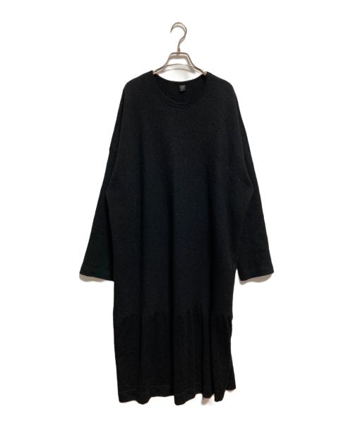 Y's（ワイズ）Y's (ワイズ) 切替ニットワンピース ブラック サイズ:2の古着・服飾アイテム