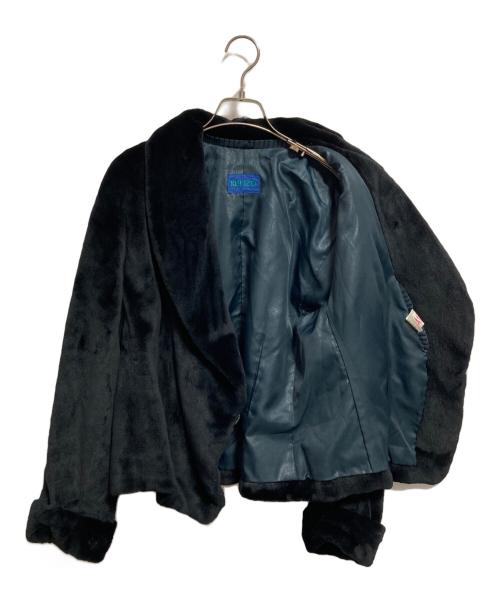 KENZO（ケンゾー）KENZO (ケンゾー) ミンクファーショートコート ネイビー サイズ:Mの古着・服飾アイテム