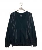 HUFハフ）の古着「CHAIN LINK CARDIGAN」｜ブラック