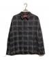 Supreme（シュプリーム）の古着「Woven Plaid Shirt」｜ブラック