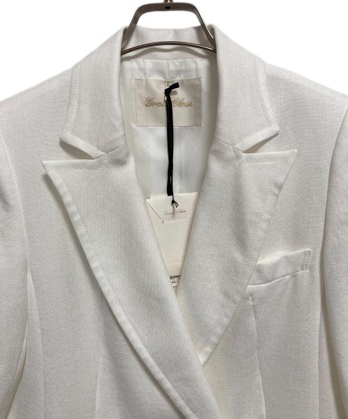 GRACE CLASS（グレースクラス）GRACE CLASS (グレースクラス) リネンタッチハーフスリーブジャケット ホワイト サイズ:SIZE 36の古着・服飾アイテム
