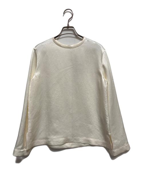 theory luxe（セオリーリュクス）theory luxe (セオリーリュクス) サテン ロングスリーブブラウス ベージュ サイズ:38の古着・服飾アイテム