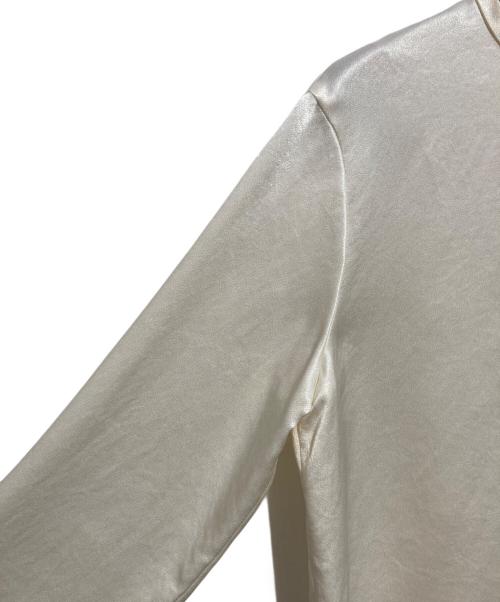 theory luxe（セオリーリュクス）theory luxe (セオリーリュクス) サテン ロングスリーブブラウス ベージュ サイズ:38の古着・服飾アイテム