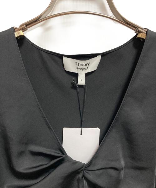 theory project（セオリープロジェクト）theory project (セオリープロジェクト) DRAPE SHEEN ブラック サイズ:Sの古着・服飾アイテム