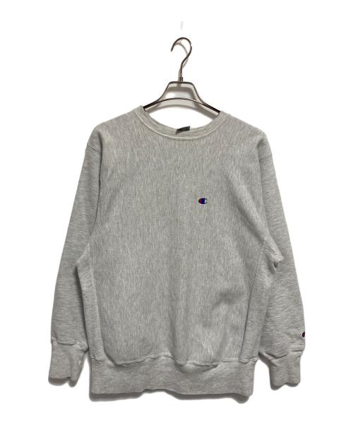 Champion REVERSE WEAVE（チャンピオン リバース ウィーブ）Champion REVERSE WEAVE (チャンピオン リバース ウィーブ) 90ｓクルーネックスウェット グレー サイズ:Lの古着・服飾アイテム