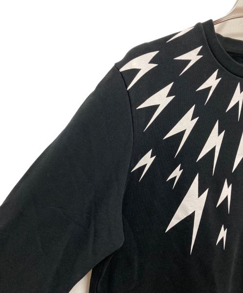 NEIL BARRETT（ニールバレット）NEIL BARRETT (ニールバレット) サンダーボルトロゴスウェット ブラック サイズ:XLの古着・服飾アイテム