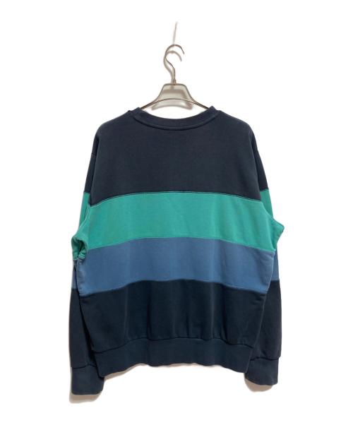 NIKE（ナイキ）NIKE (ナイキ) 切替スウェット ネイビー×グリーン サイズ:XXLの古着・服飾アイテム