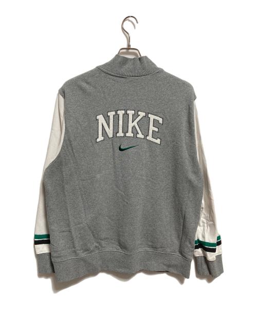 NIKE（ナイキ）NIKE (ナイキ) ジップアップスウェット グレー×ホワイト サイズ:Lの古着・服飾アイテム