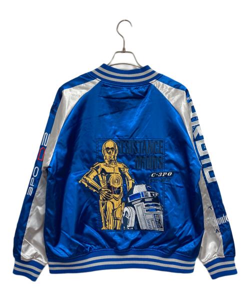 STAR WARS（スターウォーズ）STAR WARS (スターウォーズ) スカジャン ブルー×ホワイト サイズ:3L 未使用品の古着・服飾アイテム