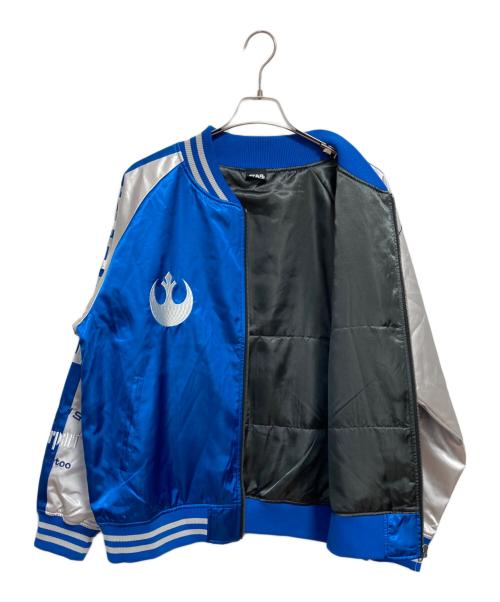 STAR WARS（スターウォーズ）STAR WARS (スターウォーズ) スカジャン ブルー×ホワイト サイズ:3L 未使用品の古着・服飾アイテム