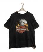 HARLEY-DAVIDSONハーレーダビッドソン）の古着「プリントTシャツ」｜ブラック