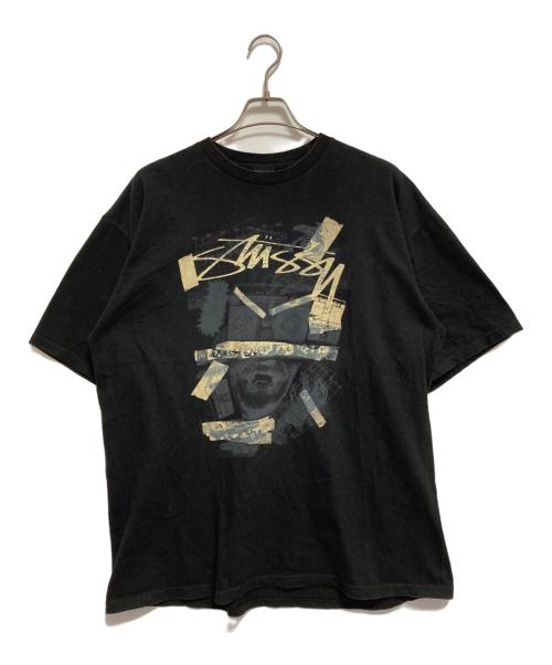 stussy（ステューシー）stussy (ステューシー) プリントTシャツ ブラック サイズ:XLの古着・服飾アイテム