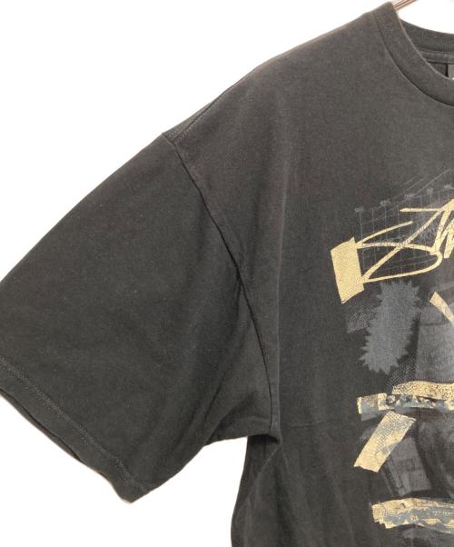 stussy（ステューシー）stussy (ステューシー) プリントTシャツ ブラック サイズ:XLの古着・服飾アイテム