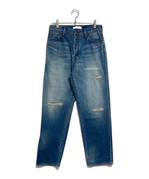 JOHNBULL（ジョンブル）Johnbull (ジョンブル) ダメージ加工デニムパンツ インディゴ サイズ:Lの古着・服飾アイテム