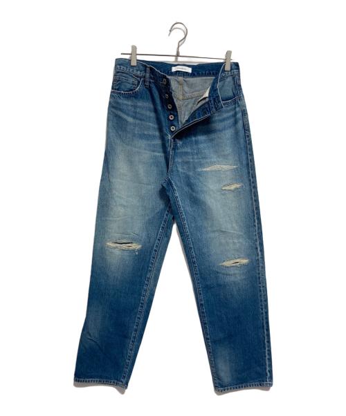 JOHNBULL（ジョンブル）Johnbull (ジョンブル) ダメージ加工デニムパンツ インディゴ サイズ:Lの古着・服飾アイテム