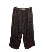 journal standard luxeジャーナルスタンダード ラックス）の古着「リネンヘリン カーゴパンツ」｜ブラウン
