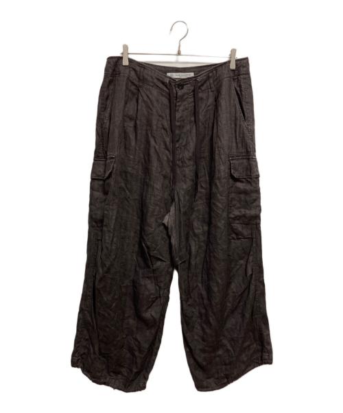 journal standard luxe（ジャーナルスタンダード ラックス）JOURNAL STANDARD LUXE (ジャーナルスタンダード ラックス) リネンヘリン カーゴパンツ ブラウン サイズ:FREEの古着・服飾アイテム