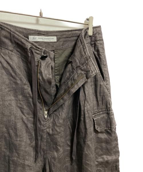 journal standard luxe（ジャーナルスタンダード ラックス）JOURNAL STANDARD LUXE (ジャーナルスタンダード ラックス) リネンヘリン カーゴパンツ ブラウン サイズ:FREEの古着・服飾アイテム