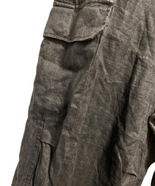 journal standard luxe（ジャーナルスタンダード ラックス）JOURNAL STANDARD LUXE (ジャーナルスタンダード ラックス) リネンヘリン カーゴパンツ ブラウン サイズ:FREEの古着・服飾アイテム