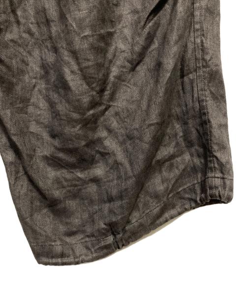 journal standard luxe（ジャーナルスタンダード ラックス）JOURNAL STANDARD LUXE (ジャーナルスタンダード ラックス) リネンヘリン カーゴパンツ ブラウン サイズ:FREEの古着・服飾アイテム