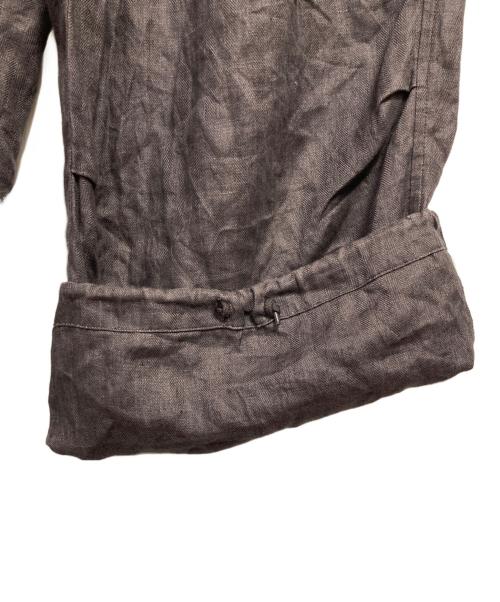 journal standard luxe（ジャーナルスタンダード ラックス）JOURNAL STANDARD LUXE (ジャーナルスタンダード ラックス) リネンヘリン カーゴパンツ ブラウン サイズ:FREEの古着・服飾アイテム