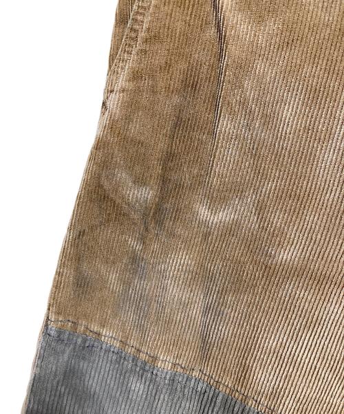 RRL（ダブルアールエル）RRL (ダブルアールエル) リペアード コーデュロイ フィールド パンツ ベージュ×カーキ サイズ:32×30の古着・服飾アイテム