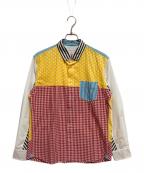 KAWATANI SHIRTSカワタニシャツ）の古着「ボタンダウンシャツ」｜イエロー×レッド