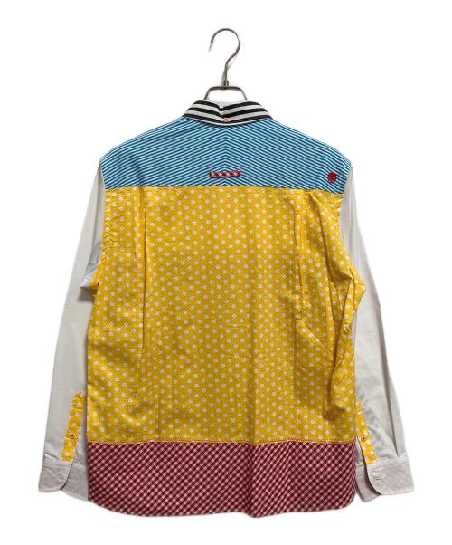 KAWATANI SHIRTS（カワタニシャツ）kawatani shirts (カワタニシャツ) ボタンダウンシャツ イエロー×レッド サイズ:Lの古着・服飾アイテム