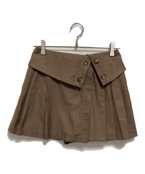 HER LIP TO（ハーリップトゥ）Her lip to (ハーリップトゥ) Pleated Mini Skort ベージュ サイズ:Sの古着・服飾アイテム