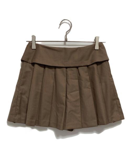 HER LIP TO（ハーリップトゥ）Her lip to (ハーリップトゥ) Pleated Mini Skort ベージュ サイズ:Sの古着・服飾アイテム