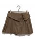 Her lip to（ハーリップトゥ）の古着「Pleated Mini Skort」｜ベージュ