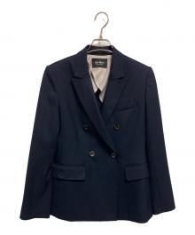 HER LIP TO（ハーリップトゥ）の古着「Double-breasted Twill Blazer」｜ネイビー