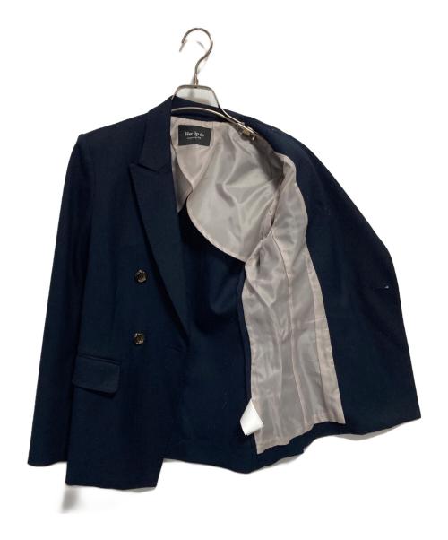HER LIP TO（ハーリップトゥ）Her lip to (ハーリップトゥ) Double-breasted Twill Blazer ネイビー サイズ:Sの古着・服飾アイテム