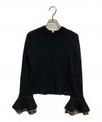 HER LIP TOハーリップトゥ）の古着「Eclat Flared Sleeve Knit」｜ブラック