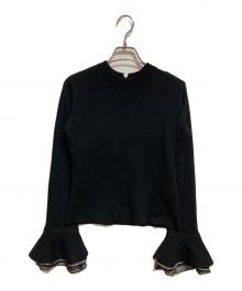 HER LIP TO（ハーリップトゥ）の古着「Eclat Flared Sleeve Knit」｜ブラック