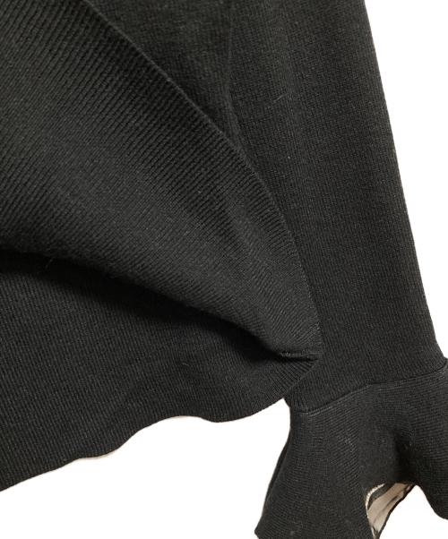 HER LIP TO（ハーリップトゥ）Her lip to (ハーリップトゥ) Eclat Flared Sleeve Knit ブラック サイズ:Sの古着・服飾アイテム